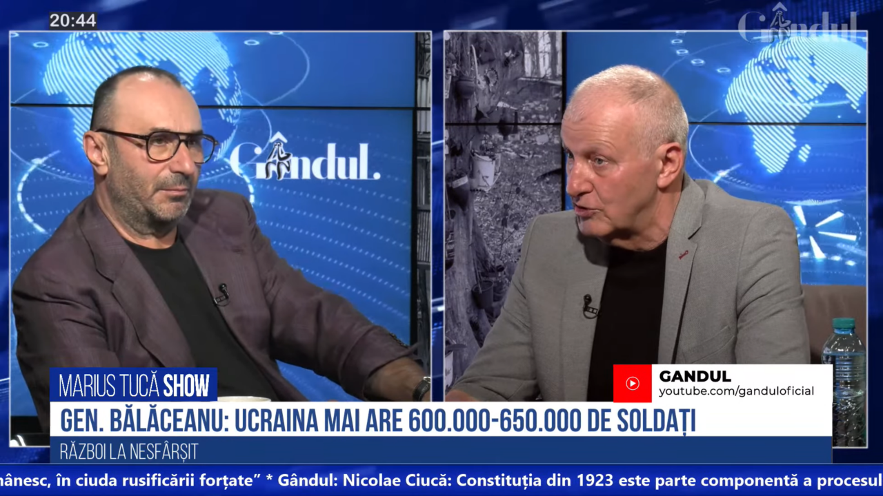 VIDEO | Gen (R) Virgil Bălăceanu: „Ucraina are, în acest moment, un număr de 600.000 – 650.000 de soldați”