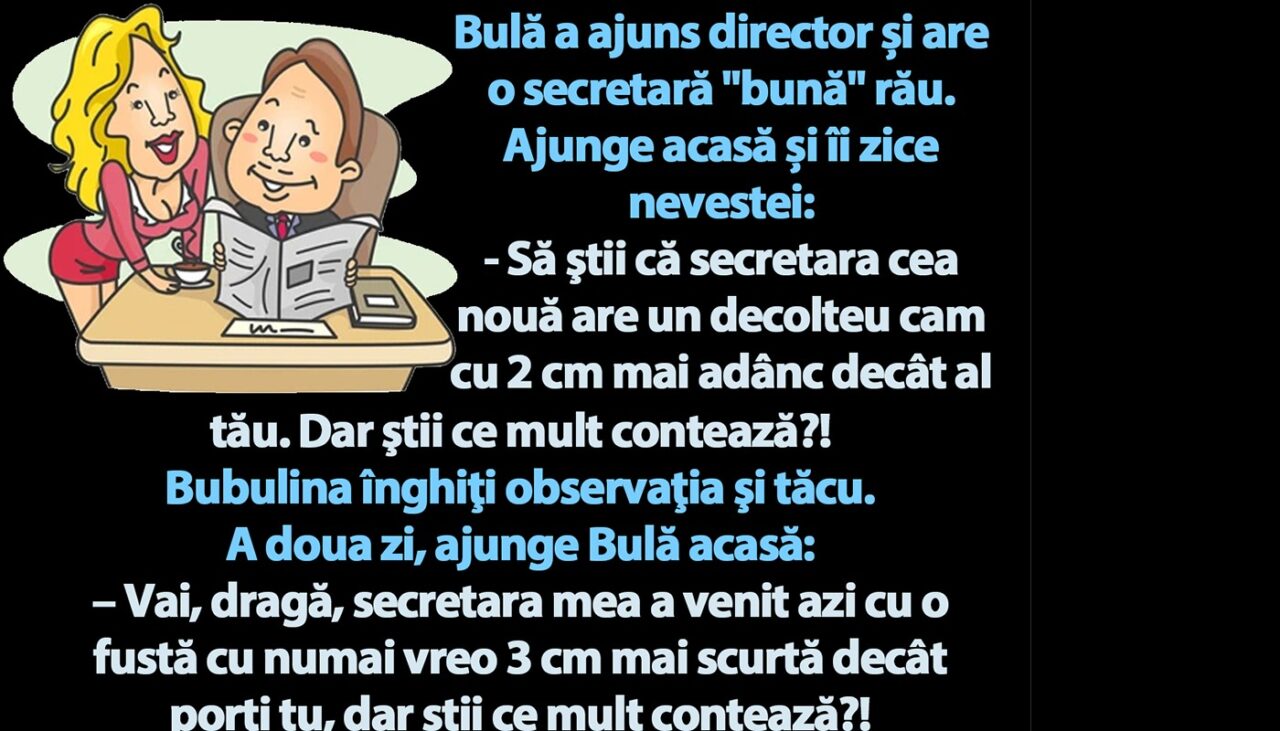 BANC | Bulă a ajuns DIRECTOR și are o secretară „bună” rău