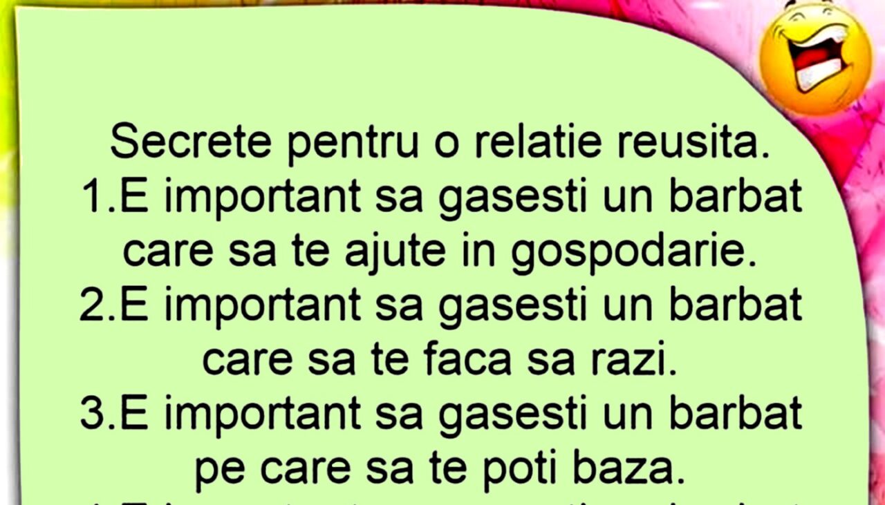 Bancul de joi | Cele 5 SECRETE pentru o relație reușită