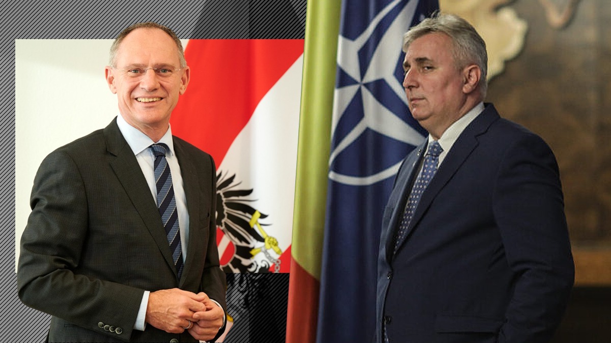 Ministrul federal de Interne al Austriei se întâlnește cu Lucian Bode, la București. Agenda discuțiilor