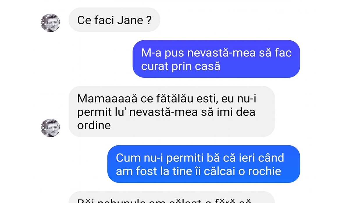 Bancul de SÂMBĂTĂ | „Ce faci, Jane?” / „M-a pus nevastă-mea să fac curat…”