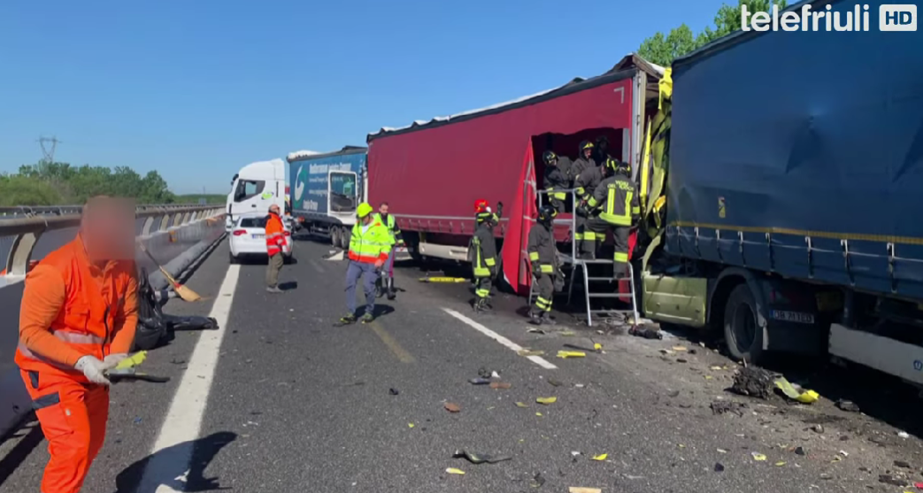 Șofer român de TIR, mort în Italia, într-un cumplit accident