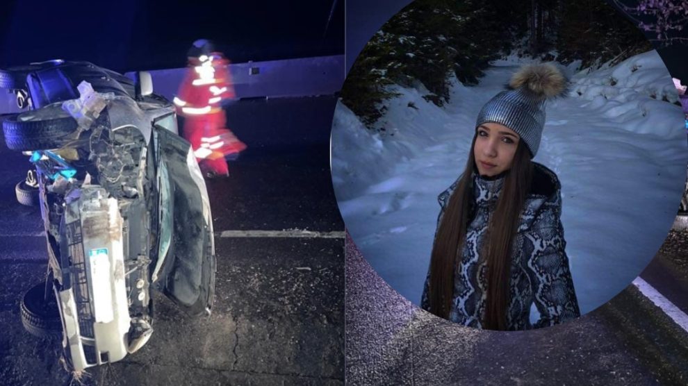 A MURIT la 19 ani, chiar de ziua ei. Alexia a intrat cu mașina în separatoarele de sens de pe E 85 și a decedat pe loc