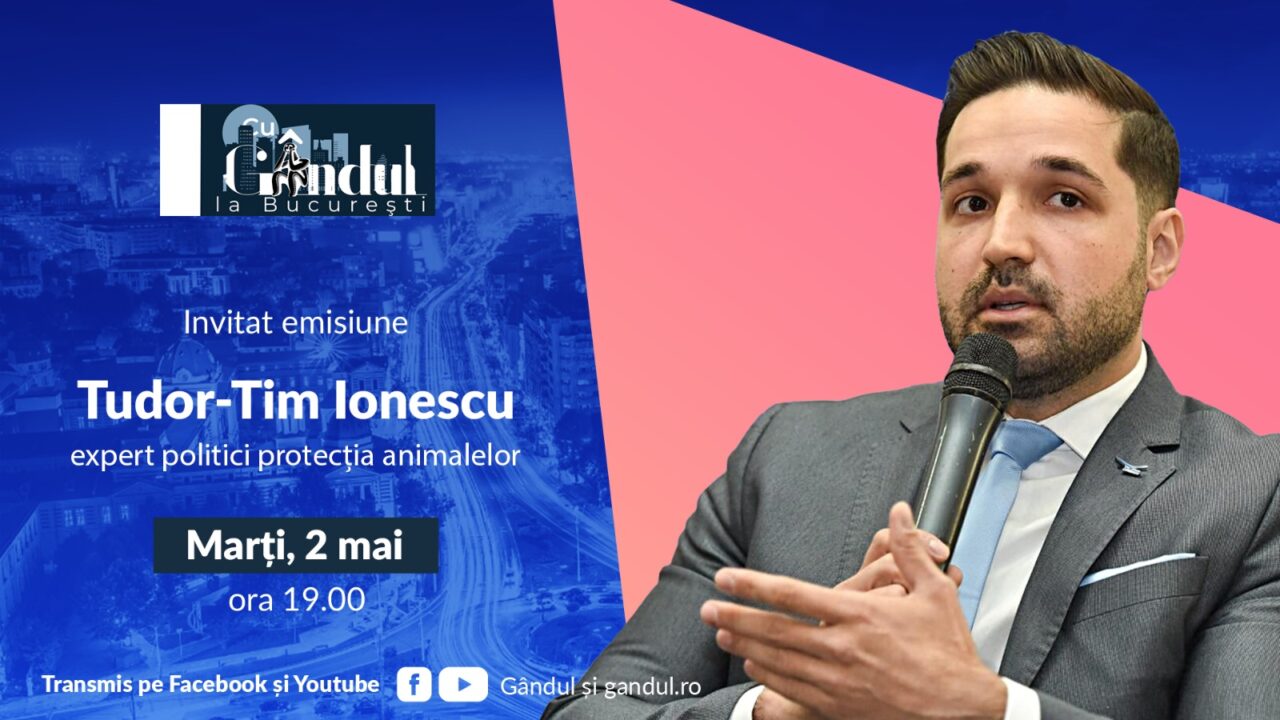 „Cu Gândul la București” începe marți, 2 mai, de la ora 19.00. Invitatul ediției este Tudor – Tim Ionescu