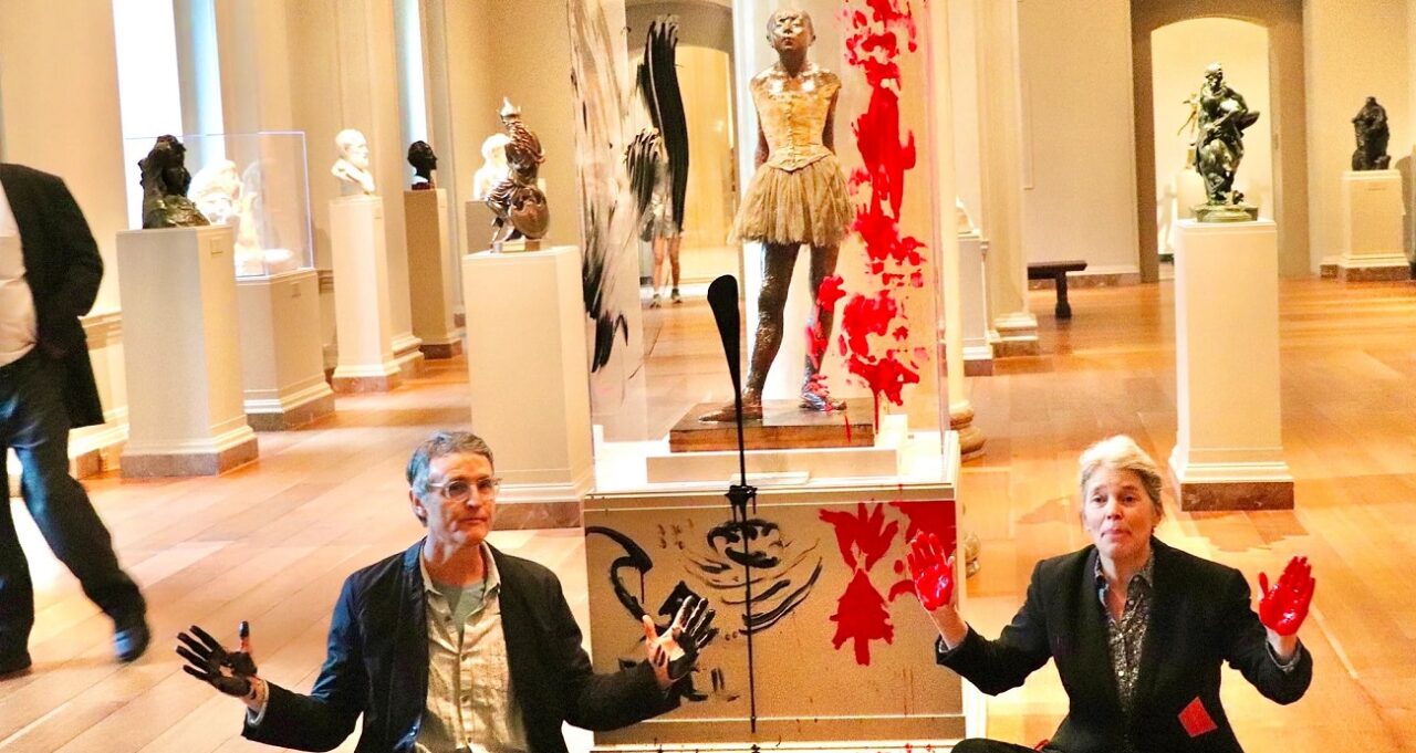 Sculptură de Edgar Degas, în centrul unui protest pentru climă