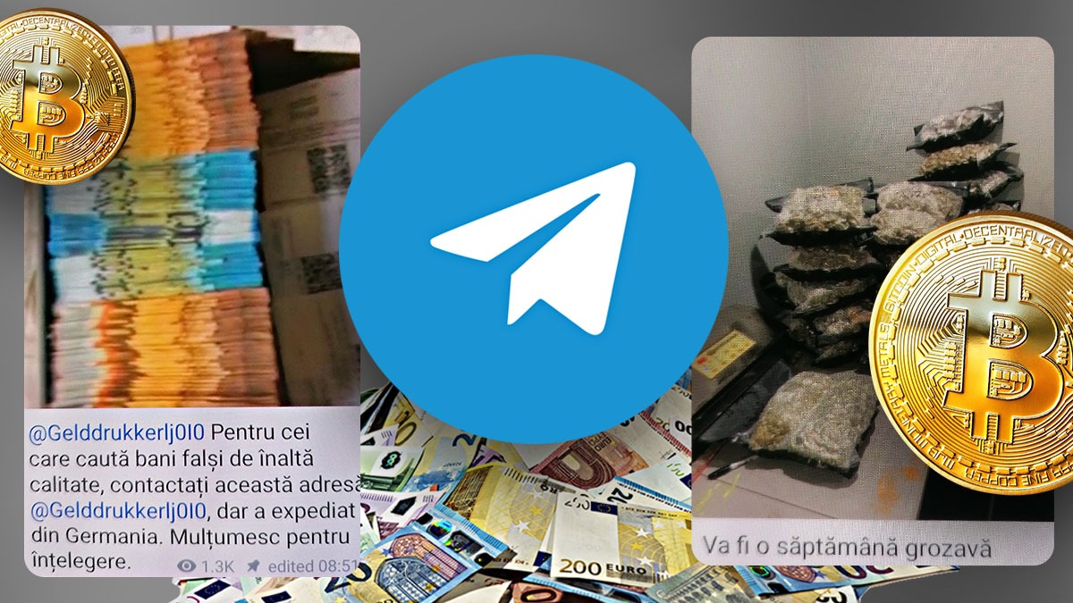 EXCLUSIV | Infractorii străini vând droguri și bani falși în România, printr-o aplicație descărcată pe mobil. Mii de consumatori cumpără de la ei
