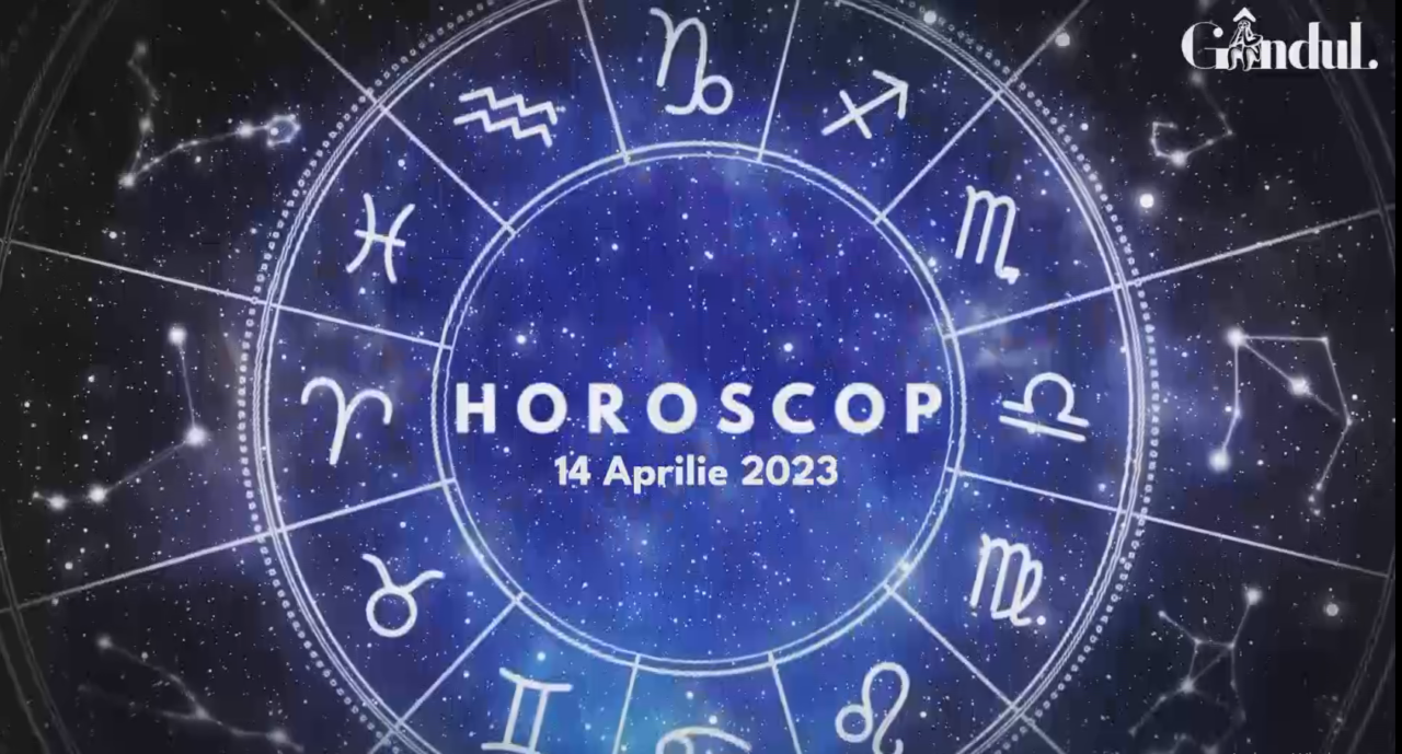 VIDEO | Horoscop vineri, 14 aprilie 2023. Unii nativi nu se pot bucura de ceva sau cineva, așa cum și-ar dori