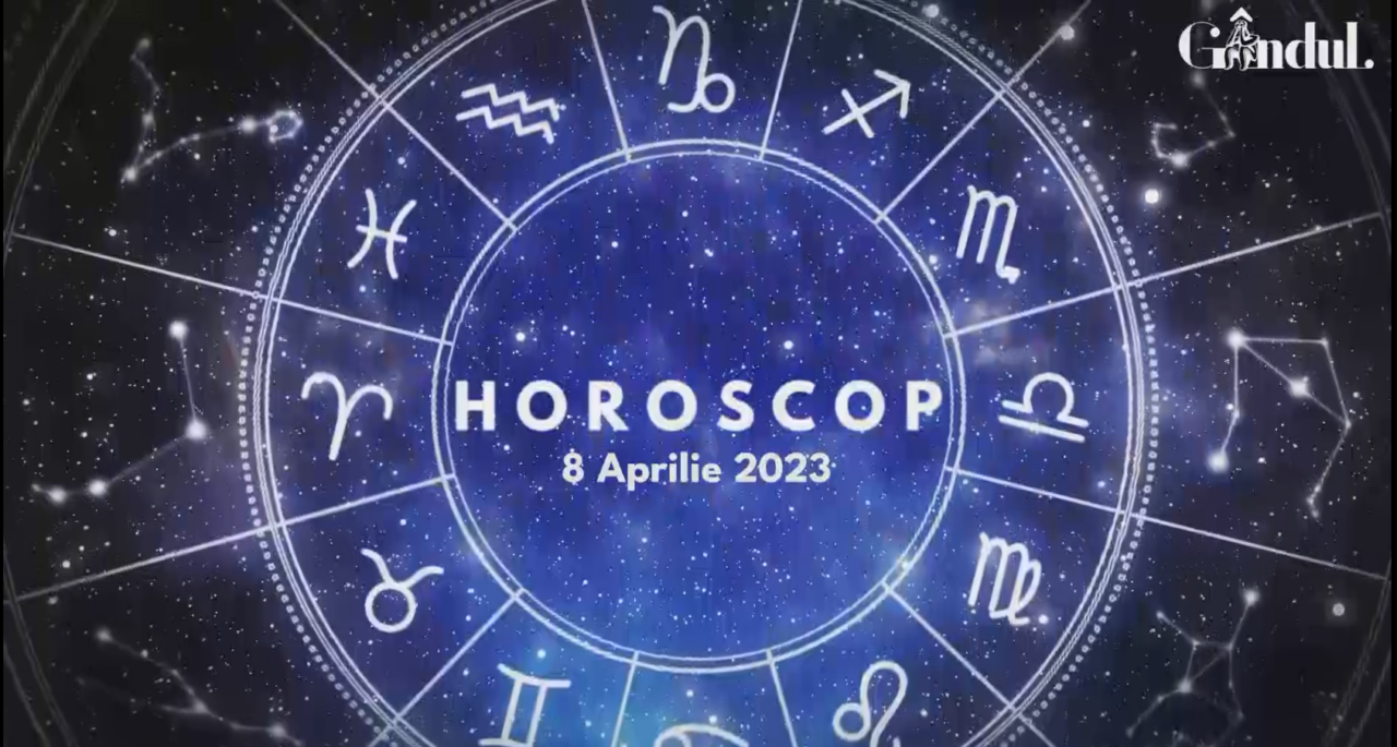 VIDEO | Horoscop sâmbătă, 8 aprilie 2023. Unii nativi simt mai intens unele lucruri, emoții sau dorințe