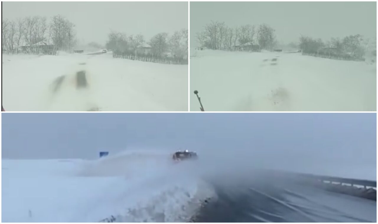 VIDEO | Atenție șoferi! Iarna face ravagii în România! Drumuri naționale închise din cauza zăpezii