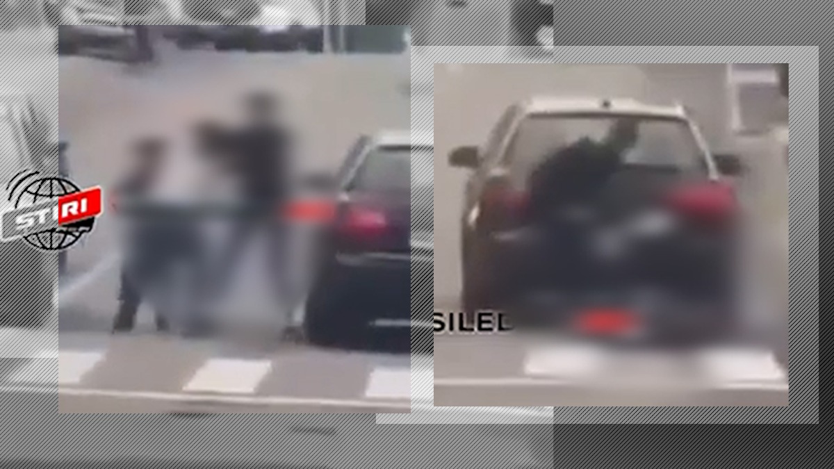 Trei FEMEI și dragostea pentru același bărbat, motiv de cafteală pe stradă, chiar în fața secției de Poliție – VIDEO