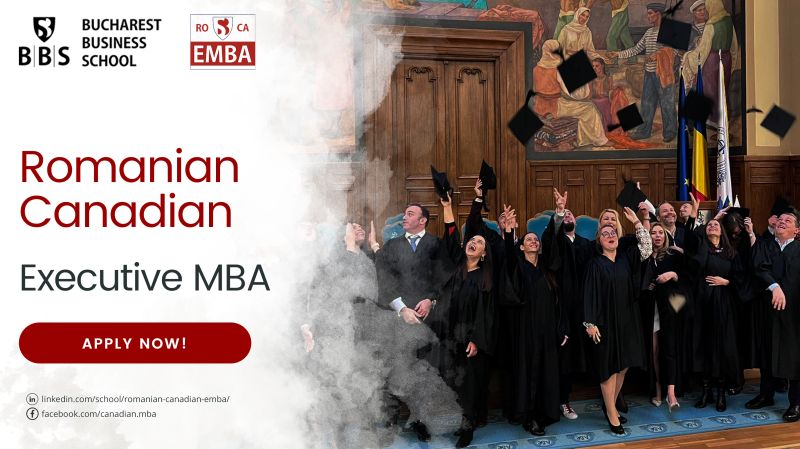 Burse și discount-uri în valoare de peste 41000 Euro, în 2023, la programul Executive MBA Romano-Canadian, de la Bucharest Business School, ASE