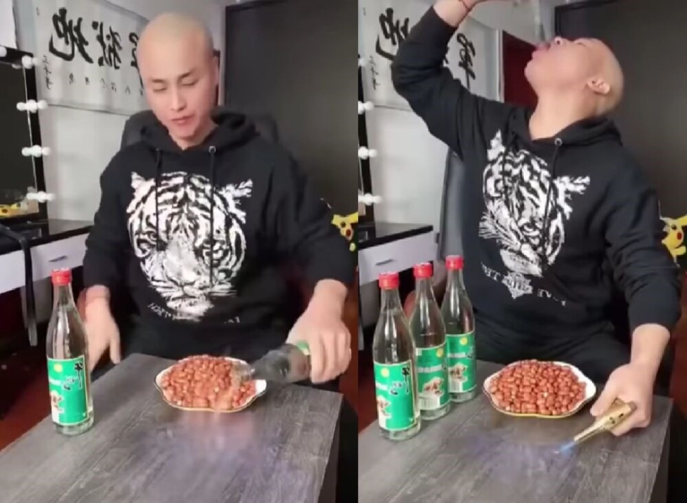 VLOGGER renumit, mort după ce s-a filmat consumând mai multe sticle de alcool. Ce este Baijiu