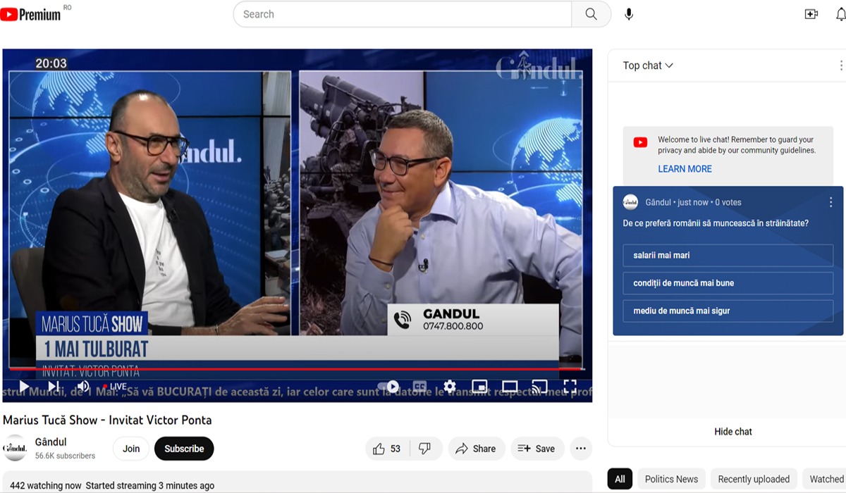 POLL Marius Tucă Show: „De ce preferă românii să muncească în străinătate?”