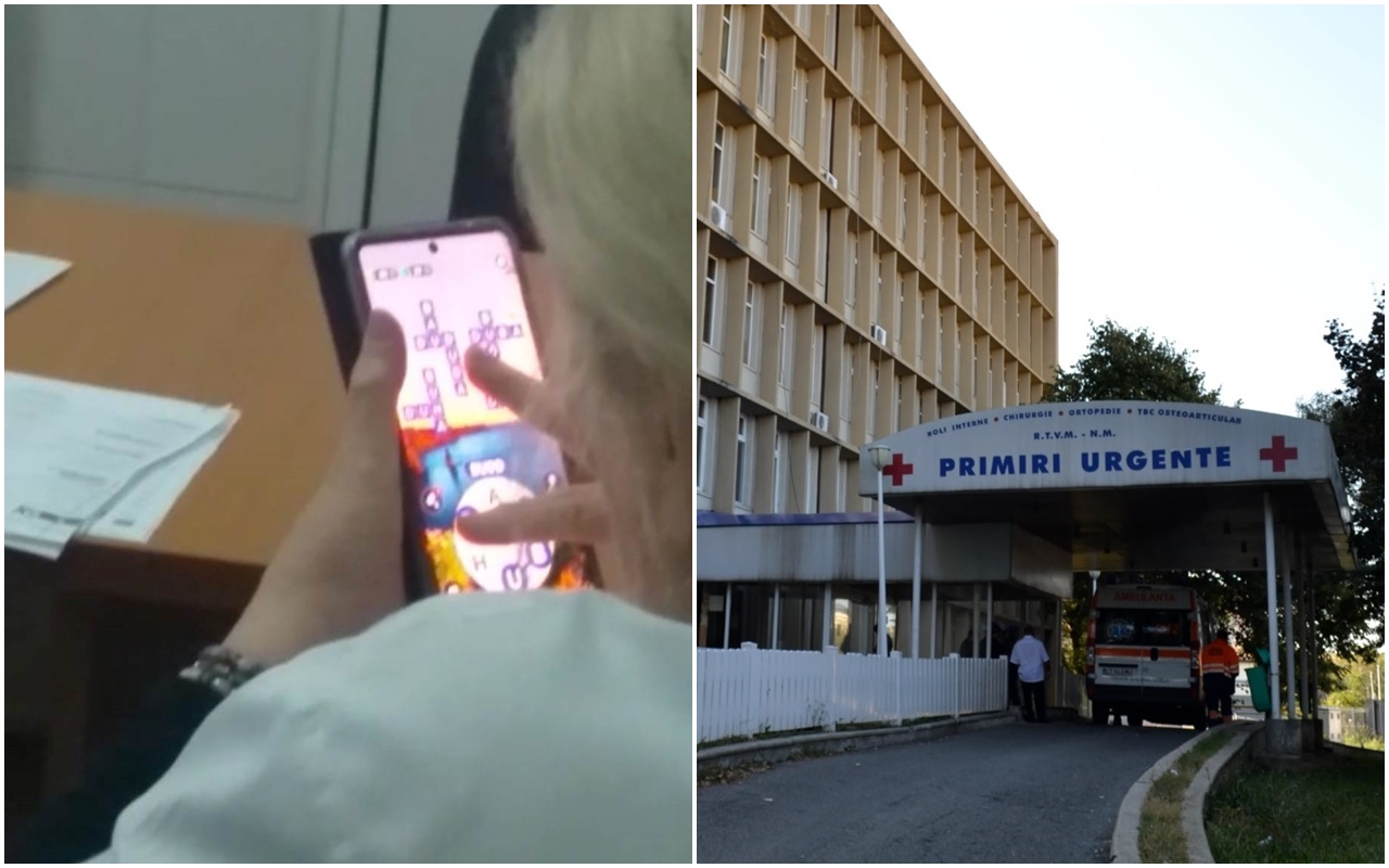 SCANDALOS. Doctoriță din Vaslui, filmată când se joacă pe telefonul mobil. De necrezut ce le-a putut spune pacienților