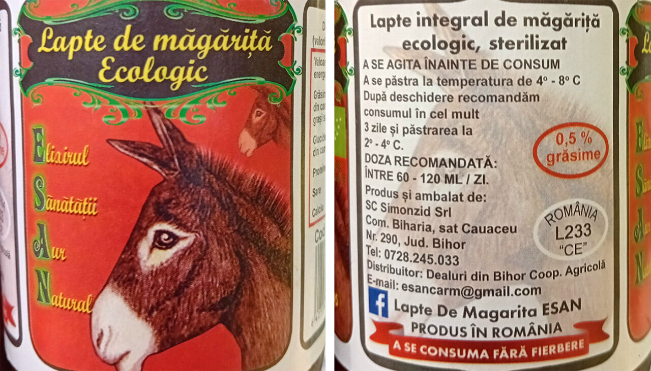 Noua FIȚĂ în România! Câți lei costă 1 litru de lapte de măgăriță, într-un supermarket din București