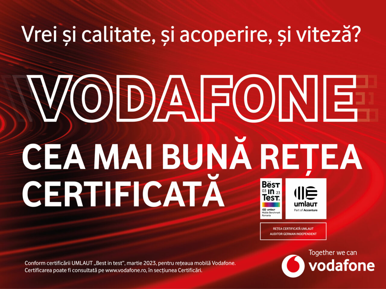 În caz că aveai dileme care este cea mai bună rețea mobilă din România: VODAFONE are cele mai bune servicii, spun experții umlaut