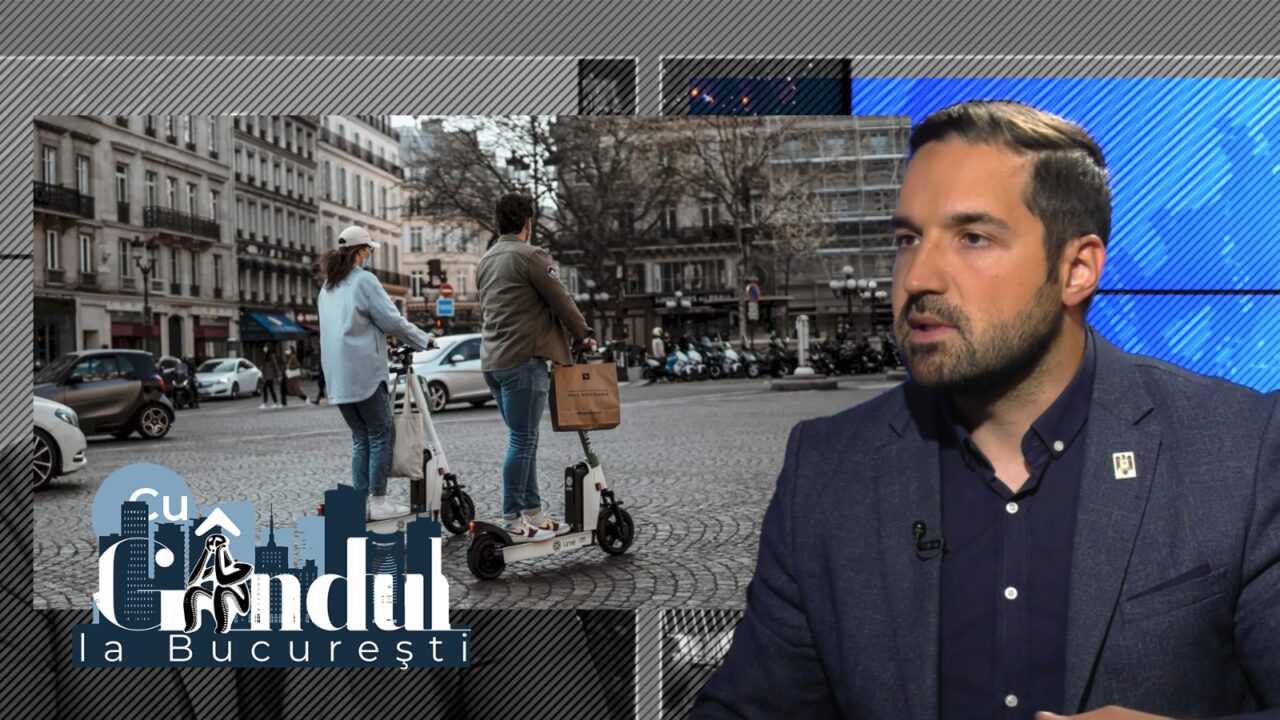 EXCLUSIV VIDEO | Tudor-Tim Ionescu, despre trotinetiștii din Capitală: „Cum poți să mergi cu 30 la oră fără echipament? Sunt și câte doi, unii minori”