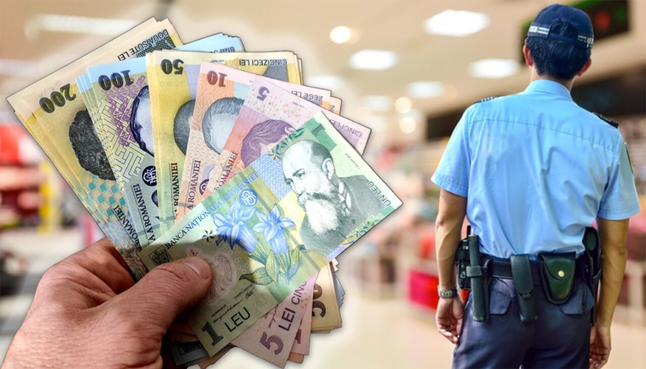 Câți lei primește SALARIU un agent de securitate în Iulius Mall din Cluj-Napoca. E plătit la zi!