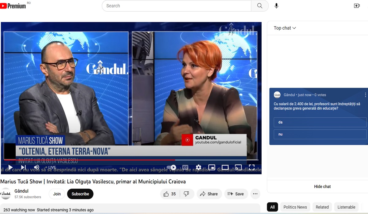 POLL Marius Tucă Show: „Cu salarii de 2.400 de lei, profesorii sunt îndreptățiți să declanșeze greva generală în educație?”