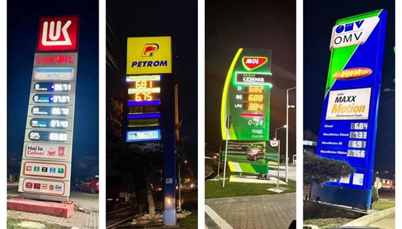 Câți lei a ajuns să coste 1 litru de MOTORINĂ standard, în benzinăriile din București?
