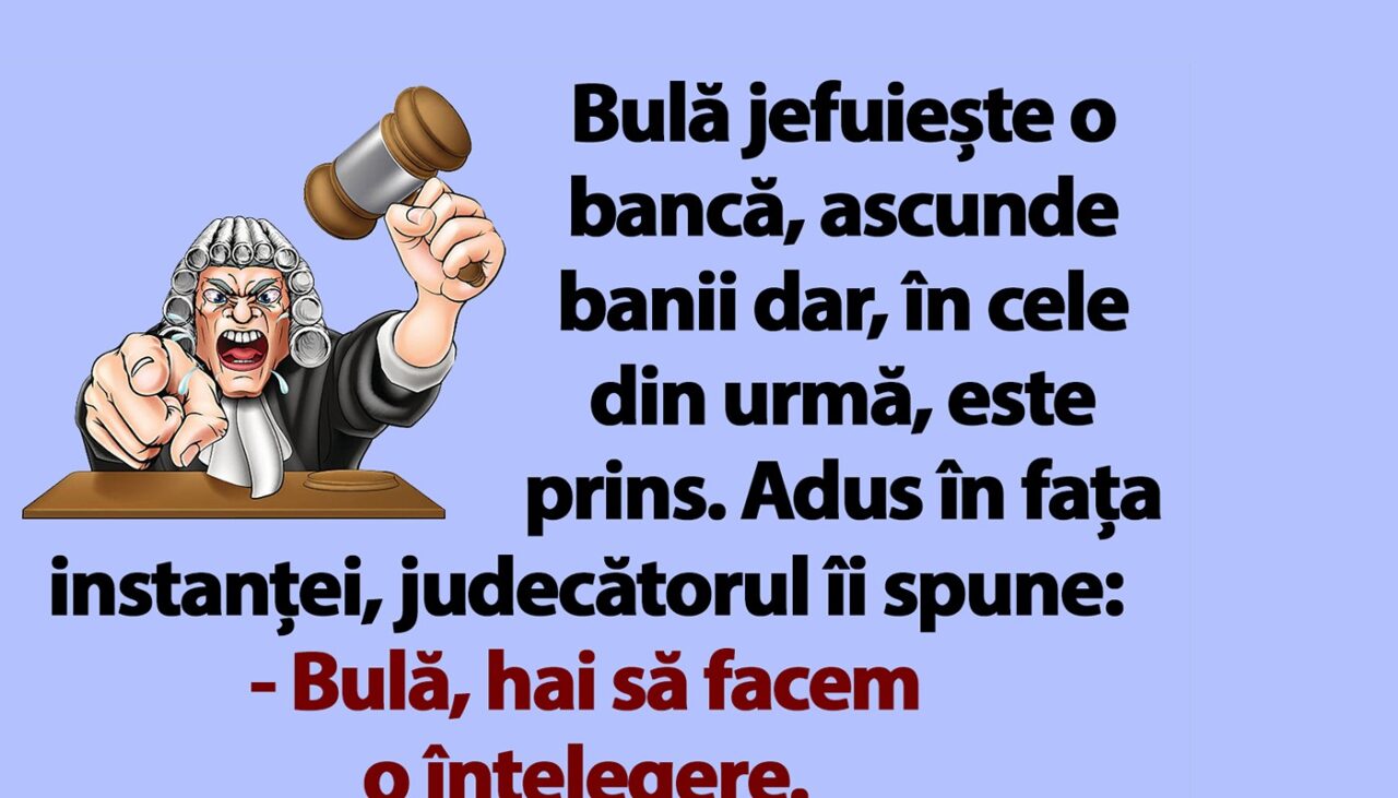 BANCUL ZILEI | Bulă jefuiește o bancă, ascunde banii și este prins