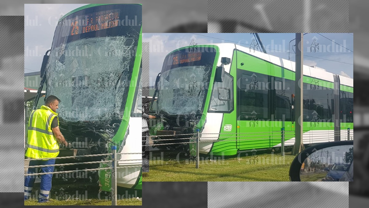 Tramvai deraiat în București. Circulația pe Șoseaua Giurgiului a fost blocată