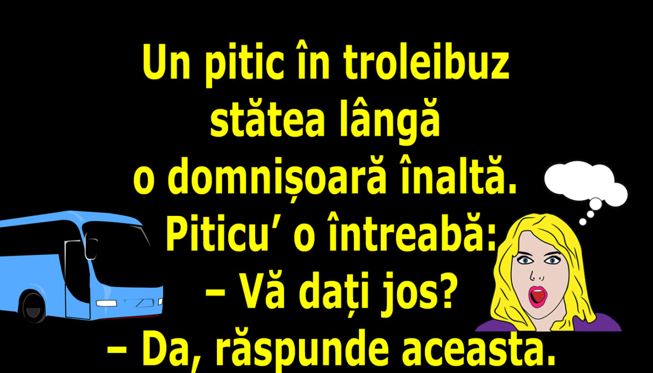 BANCUL ZILEI | Un pitic în troleibuz: „Cu ce vă dați?”