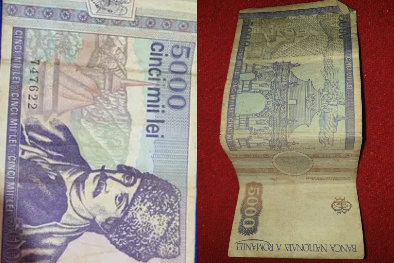 Caută prin casă și devii bogat! Cu cât se vinde bancnota de 5.000 de lei cu Avram Iancu din mai 1993
