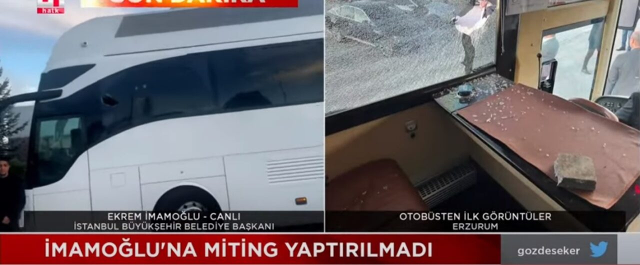 VIDEO | Primarul Istanbulului, luat cu PIETRE la un miting electoral / Ekrem Imamoglu este rivalul președintelui turc Recep Tayyip Erdogan