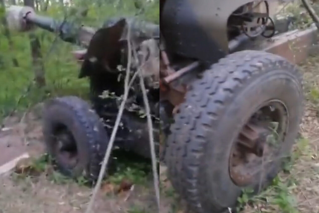 VIDEO | Obuzier fabricat la REȘIȚA, folosit pe frontul din Ucraina