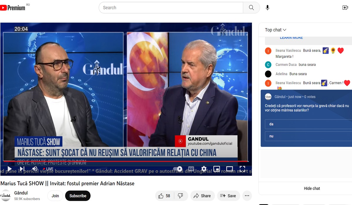 POLL Marius Tucă Show: „Credeți că profesorii vor renunța la grevă, chiar dacă nu vor obține mărirea salariilor?”