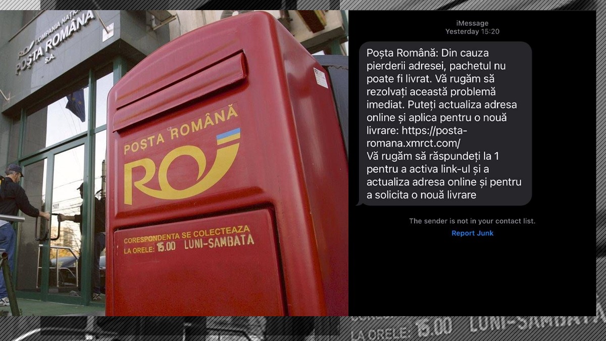 Campanie de PHISHING în numele Poștei Române. Mai mulți clienți au rămas fără bani în conturi, după ce au accesat link-uri false primite prin SMS/mail