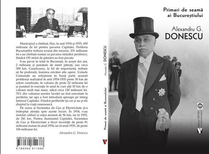 Lansare de carte la Bookfest | ”Primari de seamă ai Bucureștiului: Alexandru G. Donescu”