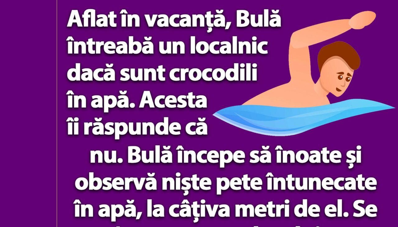 BANC | Aflat în vacanță, Bulă întreabă un localnic dacă sunt crocodili în apă