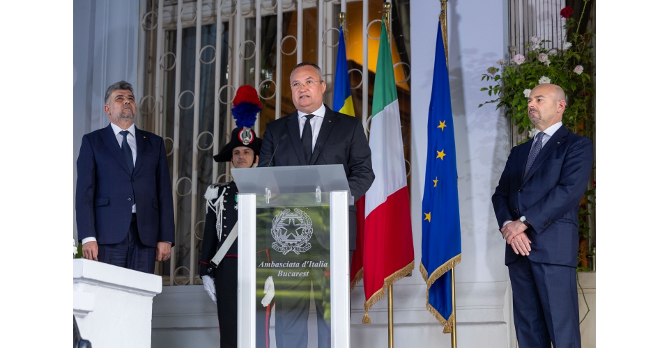 Nicolae CIUCĂ: „Italia, un partener strategic şi un prieten apropiat al României”