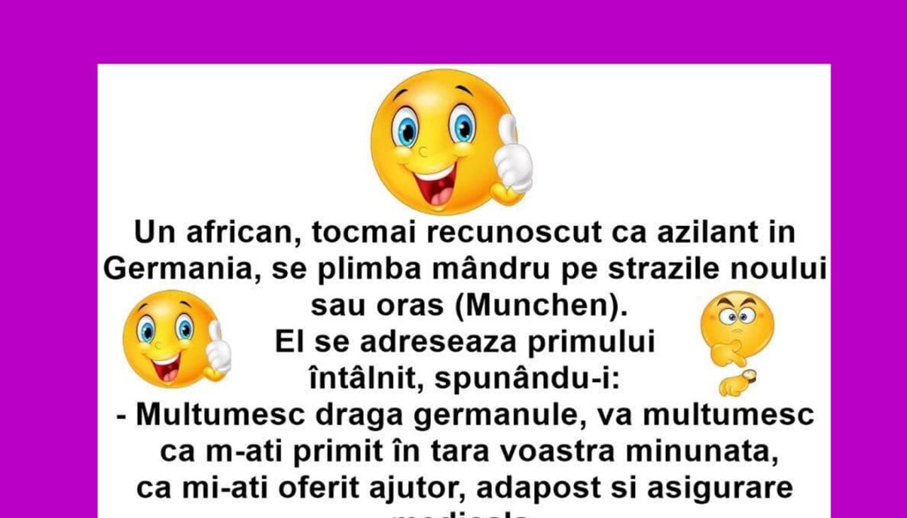 BANCUL de vineri | Un african primește azil în Germania
