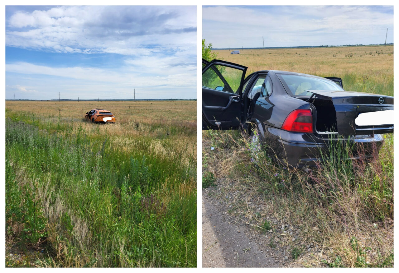 Lamborghini LOVIT frontal de un Opel, pe un drum din județul Buzău. În urma impactului, trei persoane au fost rănite