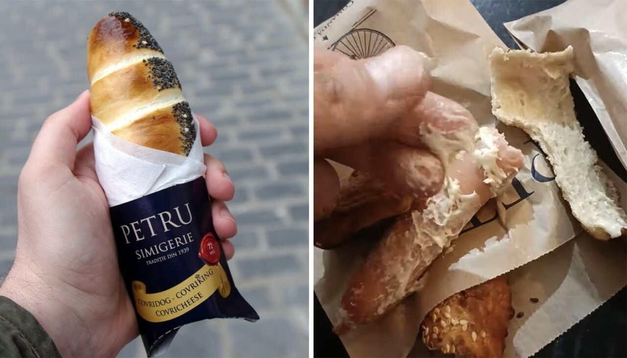 Ce a primit un tânăr din IAȘI care a cumpărat un covridog de 5,5 lei de la simigeria Petru. Când a mușcat din el, a înlemnit!