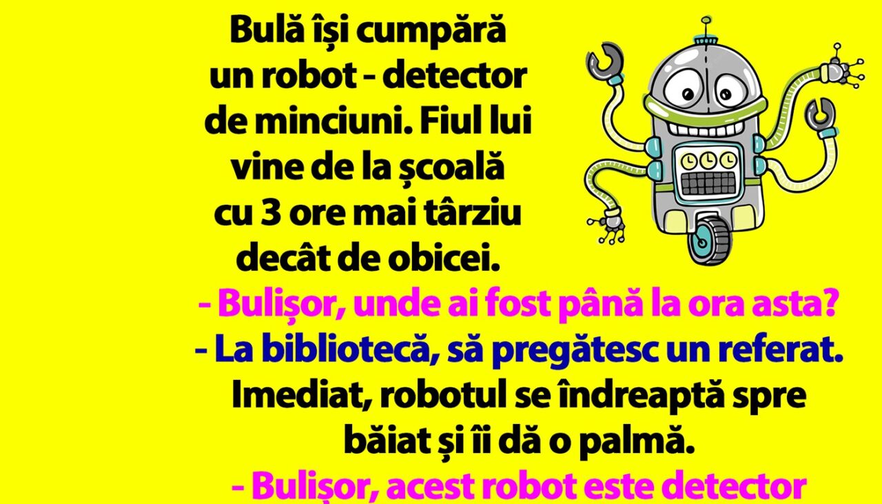 BANC | Bulă își cumpără un robot – detector de minciuni