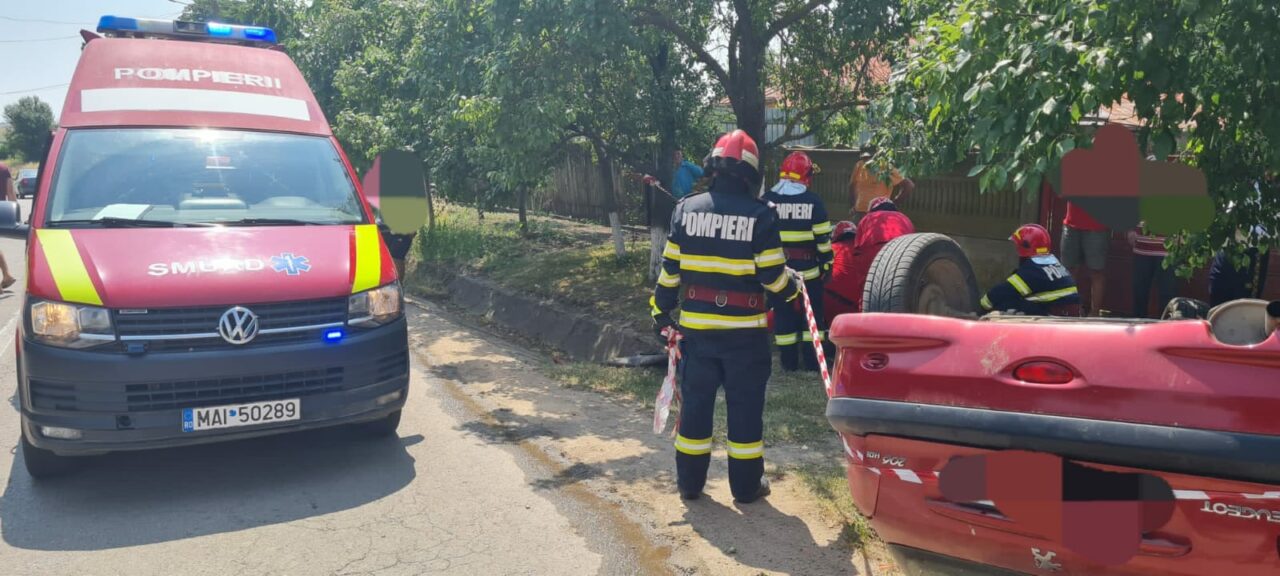 VIDEO | Încă un accident grav în Teleorman. Victima, preluată cu elicopterul SMURD