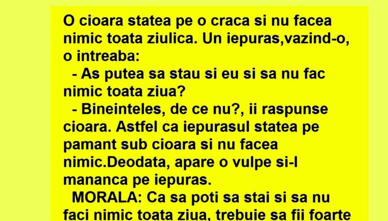 Bancul de marți | Cioara, iepurașul și vulpea