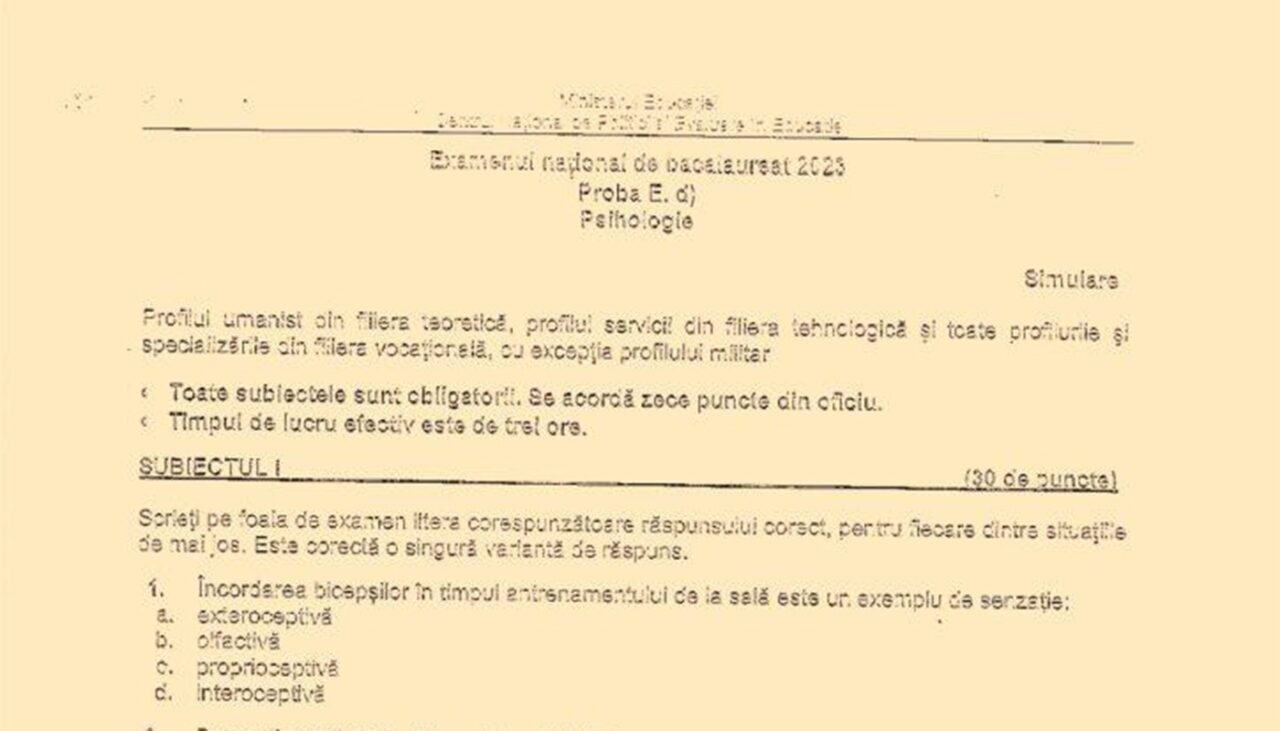 BACALAUREAT 2023 | Cum se rezolvă subiectele de la geografie, filosofie, logică, economie, psihologie și sociologie