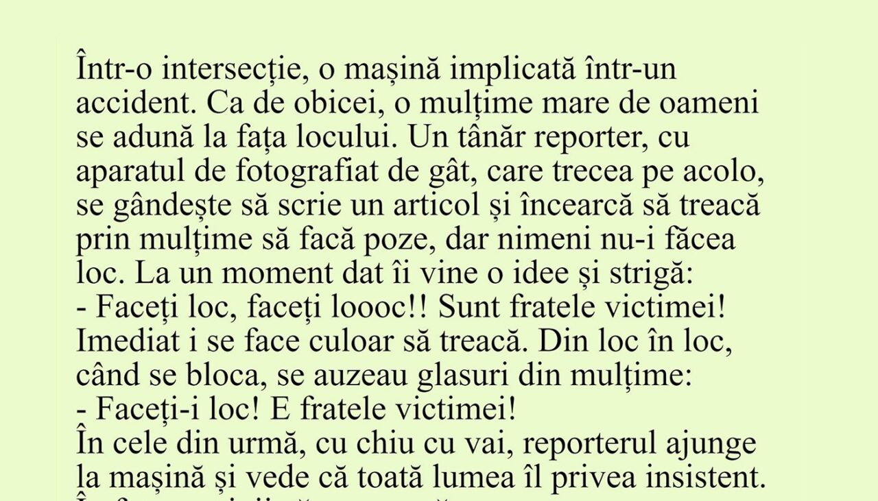 Bancul de marți | Cine era VICTIMA, de fapt?