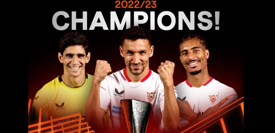 FC Sevilla, RECORD fabulos în Europa League! A câștigat a 7-a finală din istoria competiției