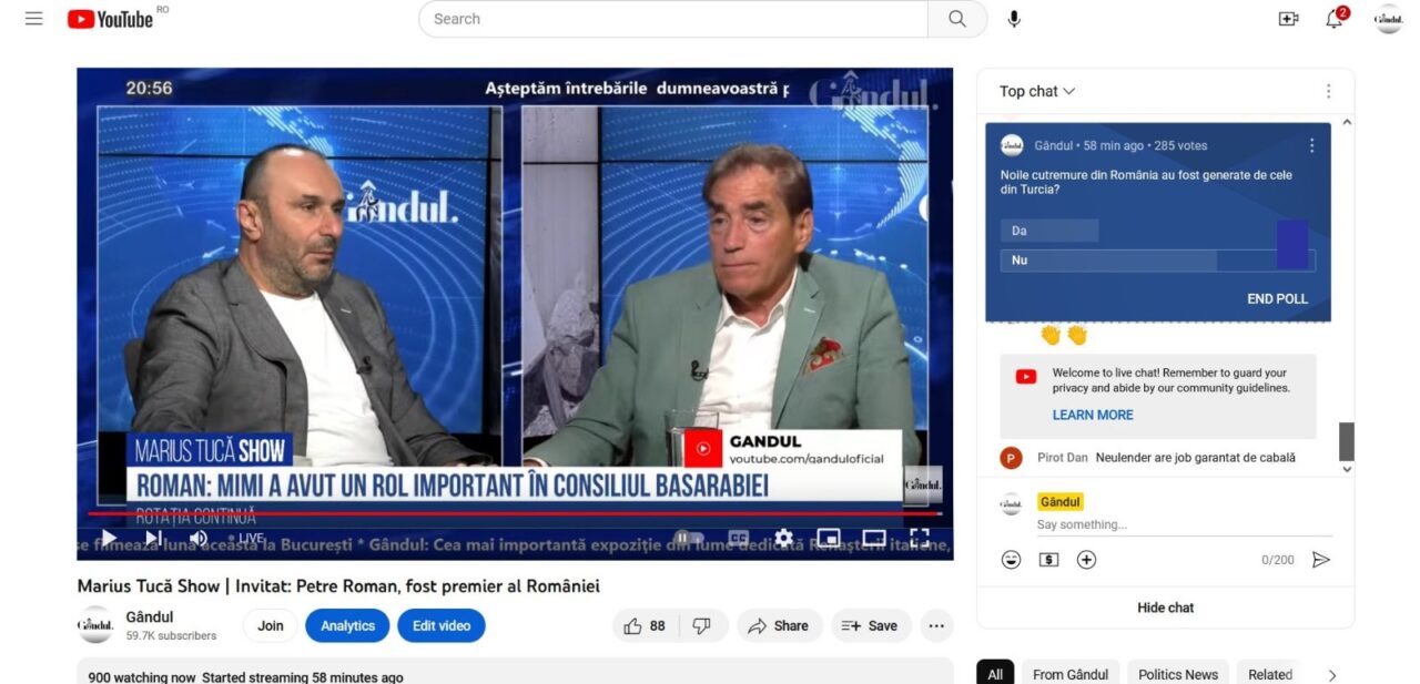 POLL 2 Marius Tucă Show: „Noile cutremure din România au fost generate de cele din Turcia?”