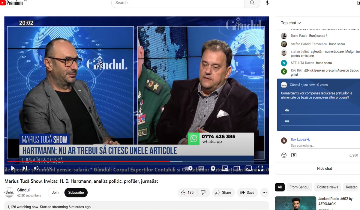 POLL Marius Tucă Show: „Comercianții vor compensa reducerea prețurilor la alimentele de bază cu scumpirea altor produse?”