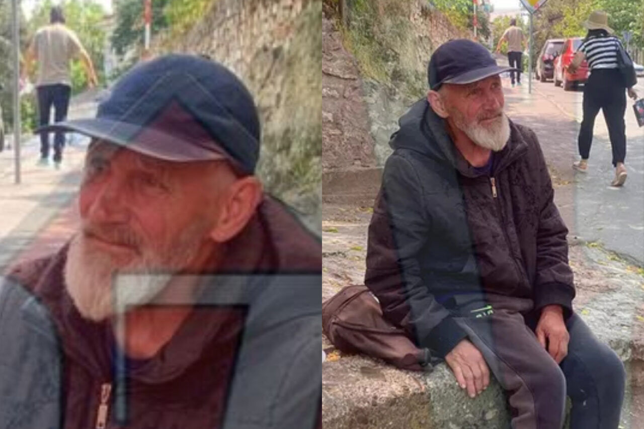 Moș Vasile din Iași are 72 de ani și își plânge sărăcia lângă Mitropolie. „Sunt zile în care nu mănânc nimic. Azi am primit 3 lei”