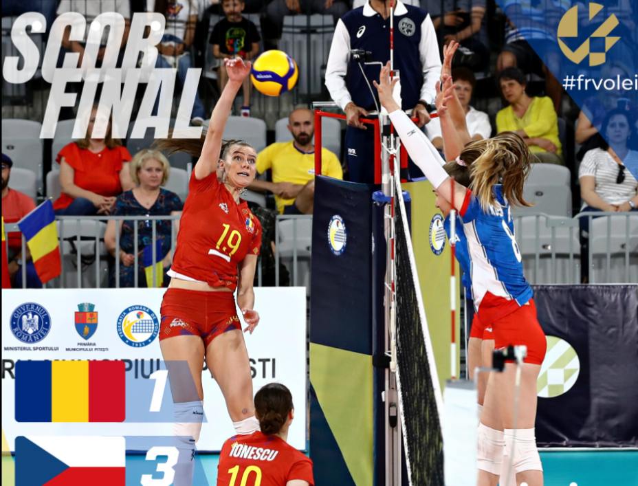 Eșec acasă la volei feminin cu Cehia! Nu mai avem șanse la semifinalele Golden League