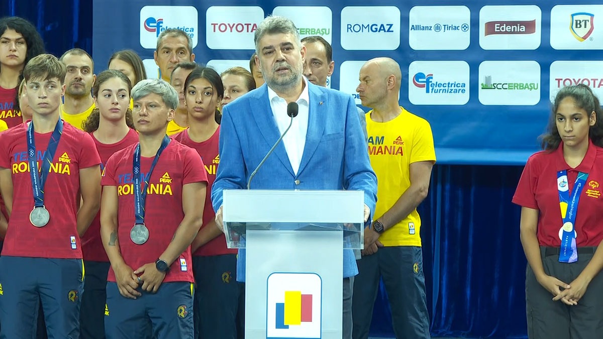 VIDEO | Premierul Marcel Ciolacu a participat la ceremonia dedicată sportivilor români medaliați la competițiile sportive internaționale