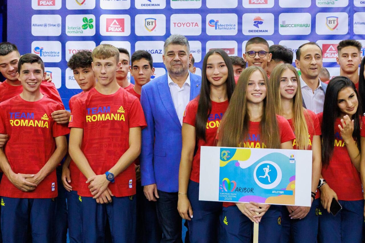 Marcel Ciolacu: „Felicitări tinerilor sportivi români pentru rezultatele obținute la Festivalul Olimpic al Tineretului European”